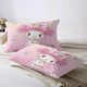 thumbnail image 4 of DIEZ Pink My Bunny Melody Duvet Cover Set for Kids Girls Soft Microfiber 3pc Bedding Set- Hello Cat Kitty Pompompurin and CinnamorollFull, 4 of 5