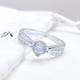 thumbnail image 4 of Anillo de Compromiso, Solitario con detalles en Circonitas Pavé, Talla 7, Plata 925, 4 of 7