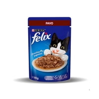 Sobres De Alimento Húmedo Felix Para Gatos 15 Un. (Sabor Pavo)