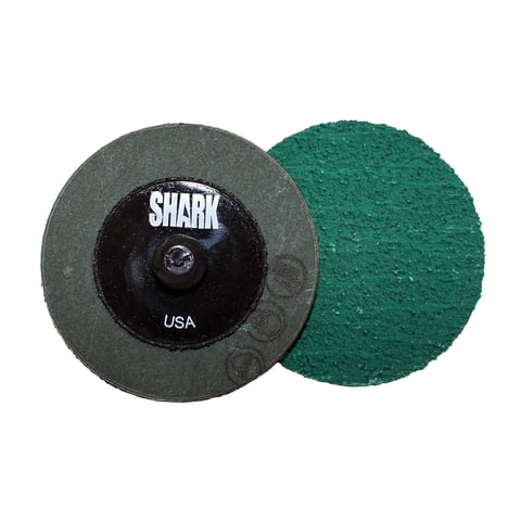 Discos De Pulido Shark 12613 Grit-36 Con Circonita Verde De 2 Pulgadas, 25 Unidades