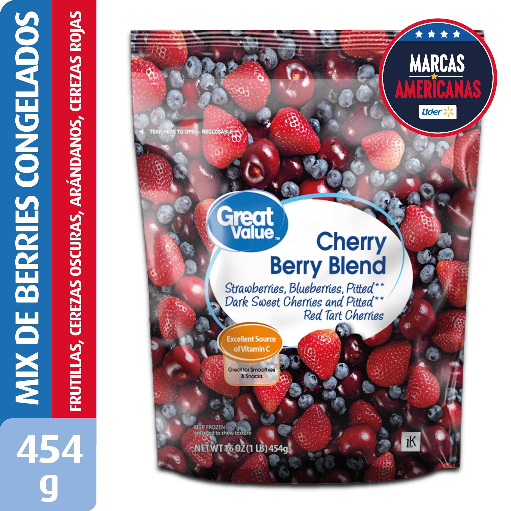 Mix De Berries Cherries Congelados 454 g Great Value