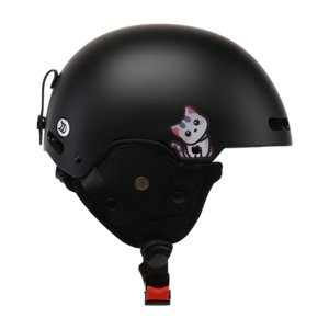 Ioensy - Casco De Esquí Casco De Nieve Portátil Ajustable Para Ciclismo Ciclismo De Carretera Negro