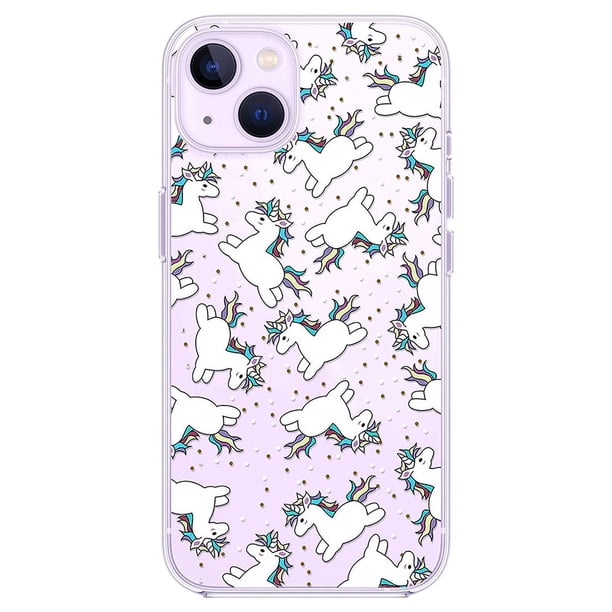 Cute Unicorn Suitable For Apple 13promax Mobile Phone Case Iphone12mini Transparent 14promax Sleeve 11 For Valentines Gift For Boy/Girlfriends Gift