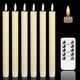 thumbnail image 1 of Velas Cónicas Sin Llama Cera Auténtica Color Marfil 24 5 Cm Paquete De 6, 1 of 7