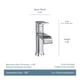 thumbnail image 2 of Grifo Moen Genta LX 6702BL para lavabo de baño negro mate, 2 of 9