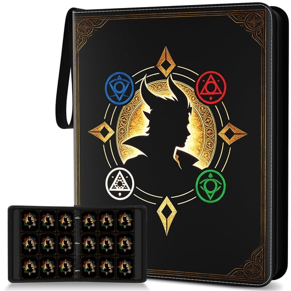 Carpeta para Cartas Coleccionables OSTENBIG con 900 Bolsillos y Cierre de Cremallera