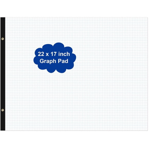 Bloc de papel milimetrado Yaridar 56 x 43 cm, cuadrícula 4 x 4, 50 hojas