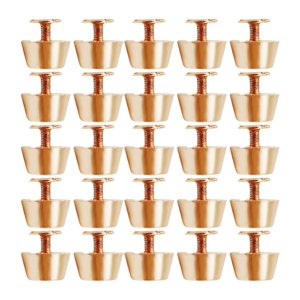 Bothyi - 25 Remaches De Aleación Ligeros Para Equipaje, Bolsos De Cuero Y Manualidades, Dorados.