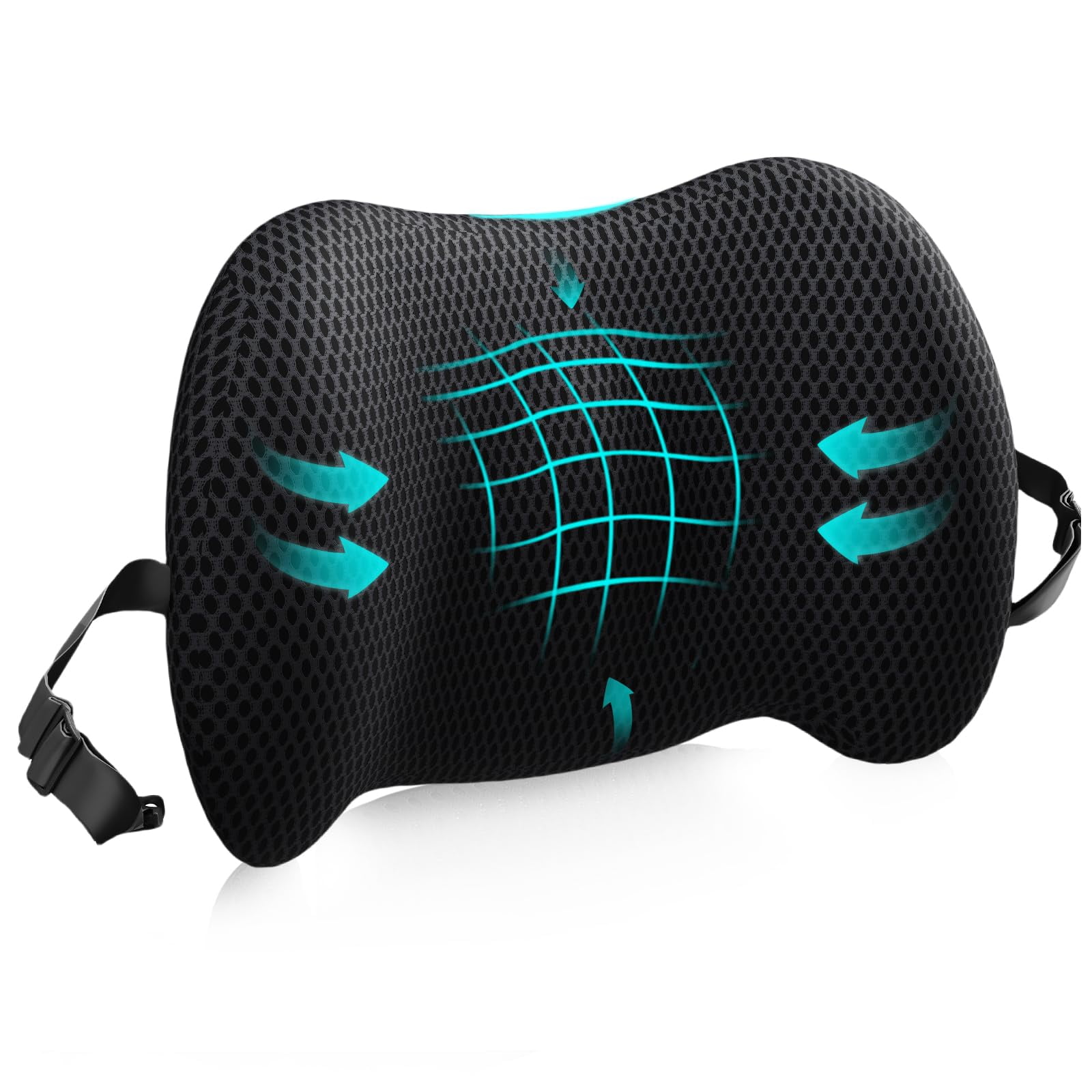 Bymecost - Almohada De Soporte Lumbar Para Silla De Oficina Coche Cama