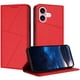 thumbnail image 1 of Funda Cartera Magnética para iPhone 16 Protección Antichoque con Ranuras Rojo, 1 of 6