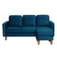 thumbnail image 1 of Seccional Venecia Intercambiable Tela Velvet Azul Petroleo, 1 of 1