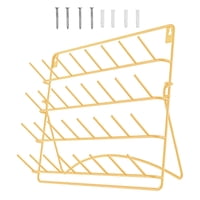 Magideal - Soporte Cónico Para Hilos, Soporte Para Hilos Montado En La Pared, Almacenamiento De Hierro De 32 Hilos, Estante Para Hilos De Coser Con Gancho Colgan