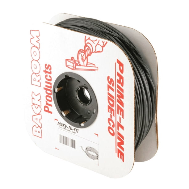 Screen Spline Prime-Line P7601, 0,58 cm de profundidad x 76,2 m de largo, vinilo negro