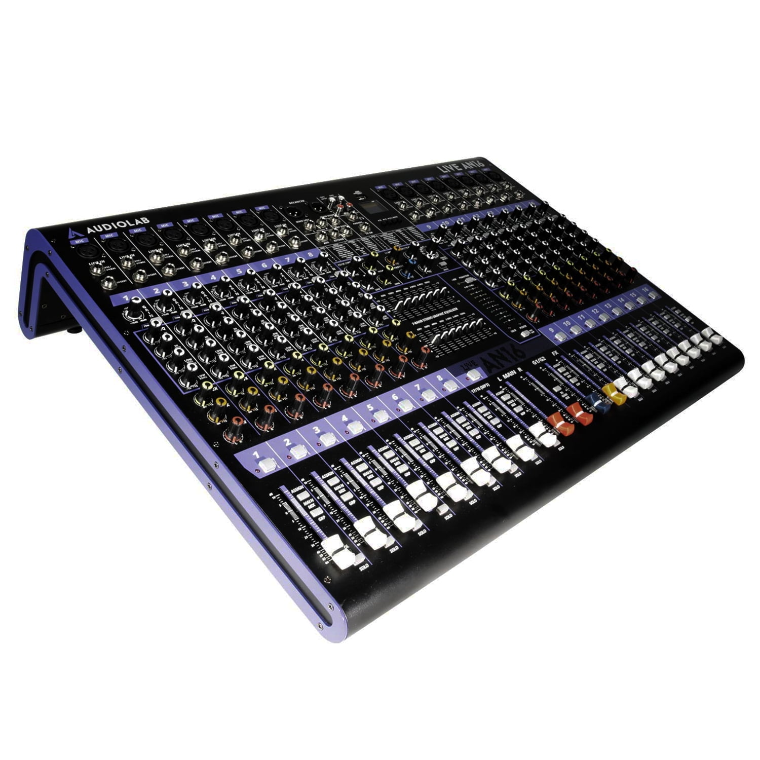 Mezclador Analogo 16 Canales Profesional Audiolab Live An16