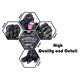 thumbnail image 2 of Figura de acción TWCare King Kong vs Godzilla Attack 16,5 cm, 2 of 4