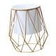 thumbnail image 3 of Soporte De Jardinera De Metal Props Soporte De Maceta Para Bodas Decoración Interior Al Aire Libre Blanco Geométrico, 3 of 5