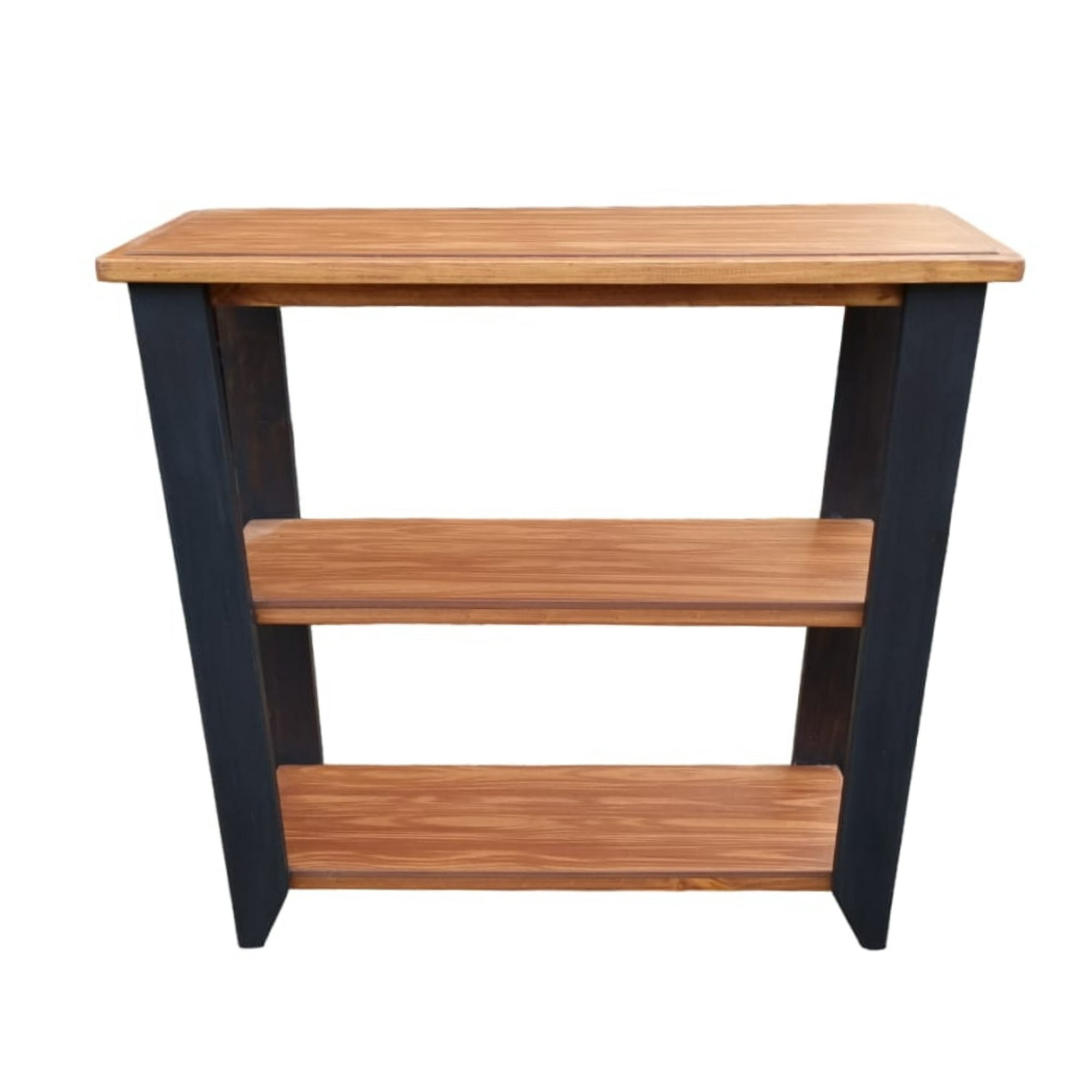 Marfeld Muebles - Arrimo 3 Divisiones Cafe Con Patas Negras