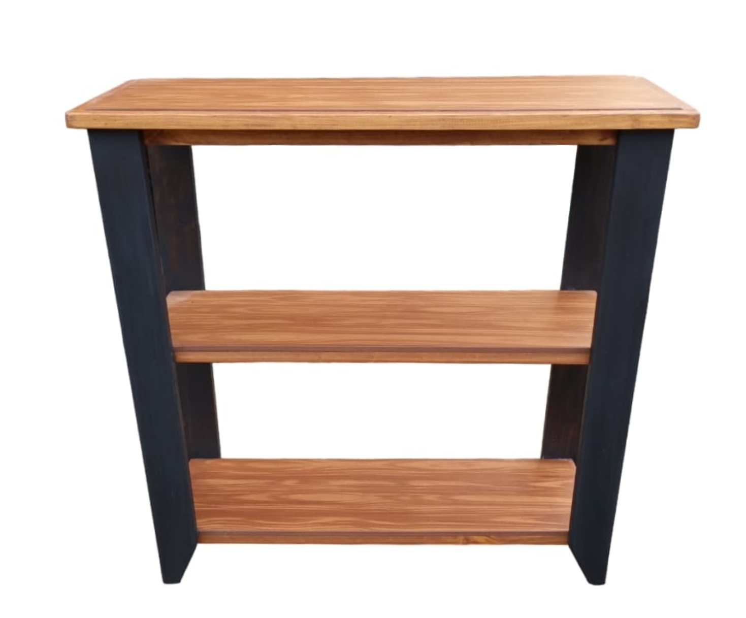 Marfeld Muebles - Arrimo 3 Divisiones Cafe Con Patas Negras