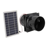 Magideal - Ventilador Con Panel Solar, Extractor De Aire, Ventilador Portátil De Refrigeración Diy, Equipo De Ventilación Para Invernadero, Gallinero Al Aire