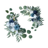 Magideal - 2 Piezas De Arco De Boda Con Flores Para Esquinas, Decoración De Bodas, Guirnalda Floral Para Puerta, Centro De Mesa, Decoración Del Hogar, Día De La