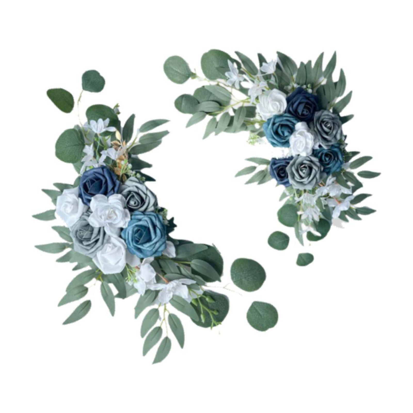 Magideal - 2 Piezas De Arco De Boda Con Flores Para Esquinas, Decoración De Bodas, Guirnalda Floral Para Puerta, Centro De Mesa, Decoración Del Hogar, Día De La