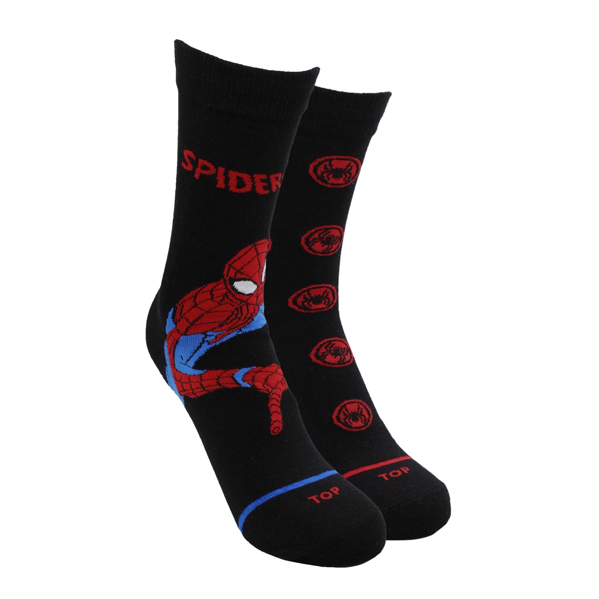 Top - Calcetines Largos Niño Algodón Marvel Spider Man Pack 2 C1