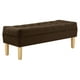 thumbnail image 2 of Banqueta Wood 2c Felpa 05 Chocolate, 2 of 4