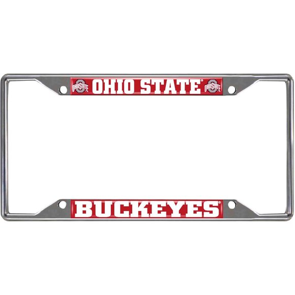FANMATS NCAA Chrome Metal License Plate Frame