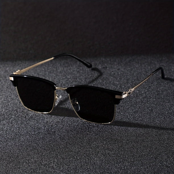 1 Pair Of Men's Metal Punk Sunglasses, Men's Fashion Sunglasses