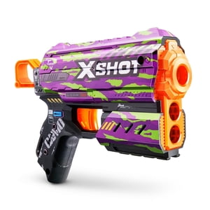 Lanza Dardos Flux Skins Con 8 Dardos X-Shot - Crucifer