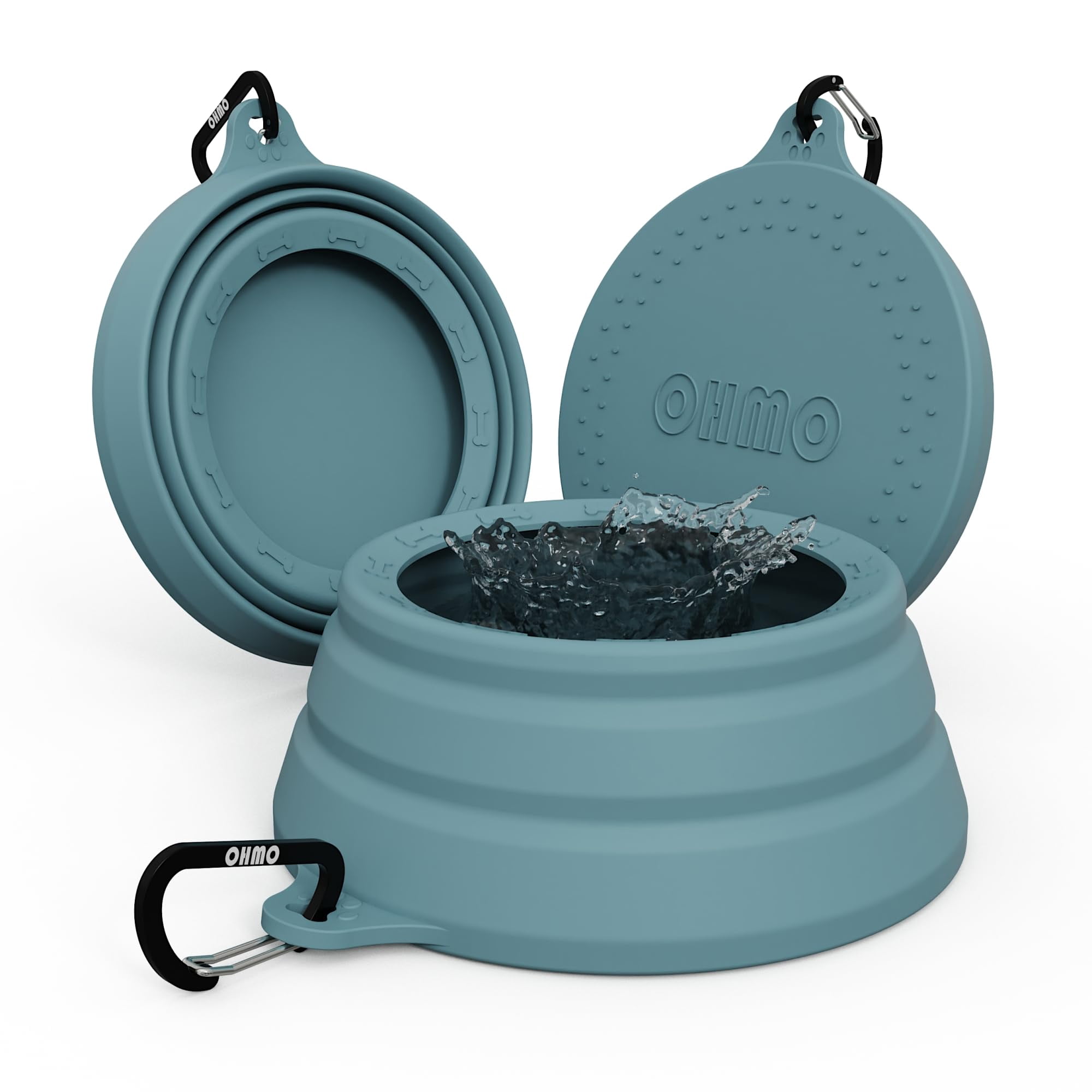 Cuenco De Agua Para Perros Ohmo, A Prueba De Derrames, Plegable, 700 Ml, Para Coches