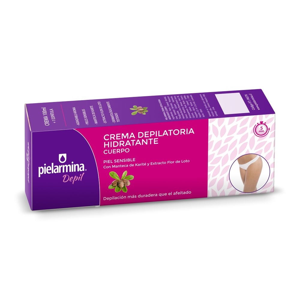 Crema Depilatoria Hidratante Cuerpo 100 ml Pielarmina