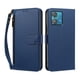 thumbnail image 1 of Funda Tipo Billetera para Motorola Moto Edge 40 Neo 5G con Soporte y Bolsillo con Cierre Azul profundo, 1 of 1