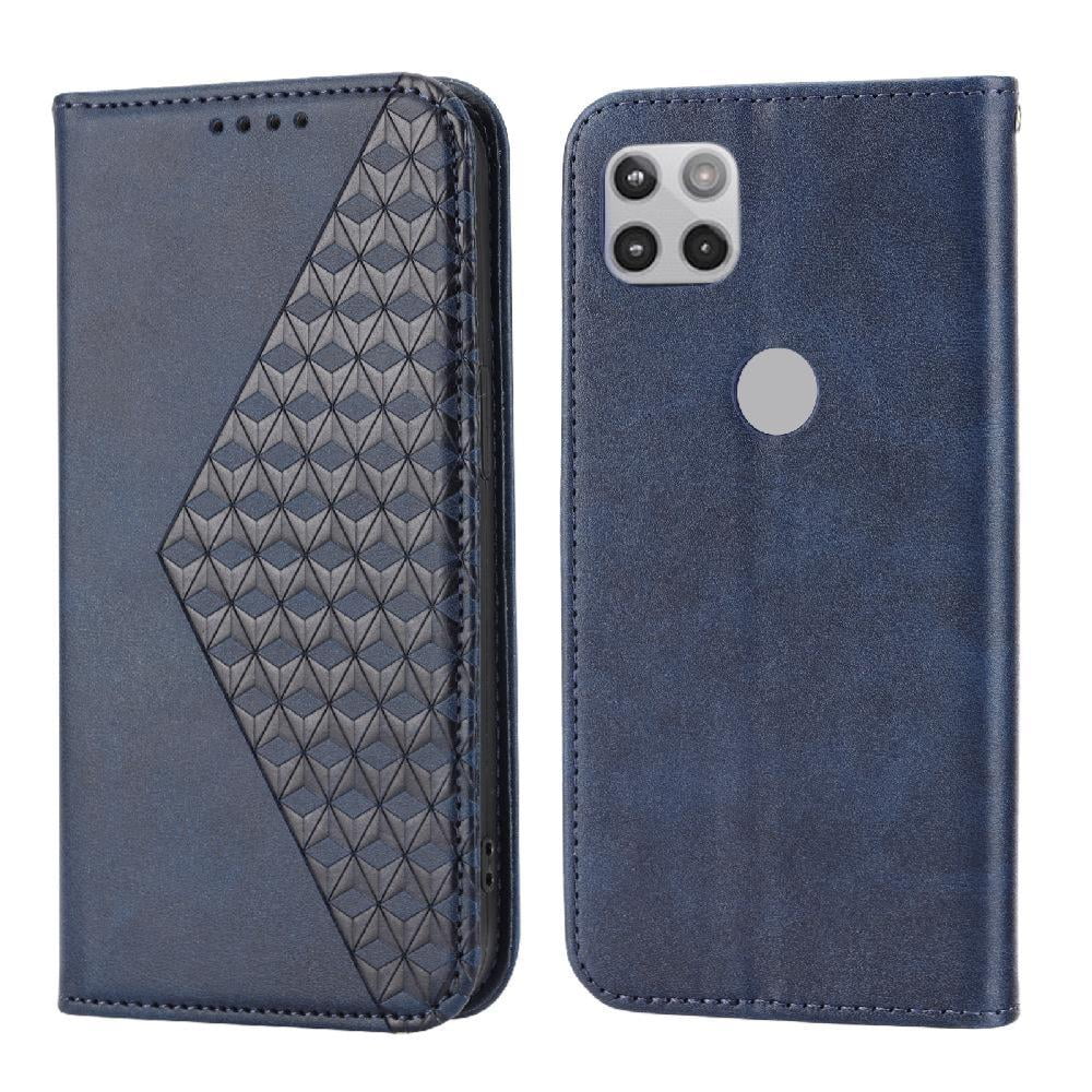 Funda Flip Foxdock Para Motorola Moto G Stylus 5g 2021 , Estilo Billetera Con Diseño Rombo, Correa De Mano Y Soporte, Uso Diario
