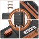 thumbnail image 3 of Joyway Juego de Equipaje de 3 Piezas Maleta de Mano de 20 Pulgadas con Ruedas Giratorias Candado TSA Bolsa de Viaje Tipo Duffel y Neceser Equipaje Rígido Ligero Negro, 3 of 8