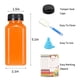 thumbnail image 3 of Botellas de zumo SUPERLELE, 20 unidades, 240 ml, de plástico con tapas, reutilizables, 3 of 3