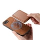 thumbnail image 5 of Funda de Cuero Magnética con Tarjetero para iPhone 16e Cubierta Delgada Marrón, 5 of 5