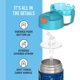 thumbnail image 4 of Botella de Agua THERMOS 340 ml con Pajilla – Diseño Robot Doodles, 4 of 7