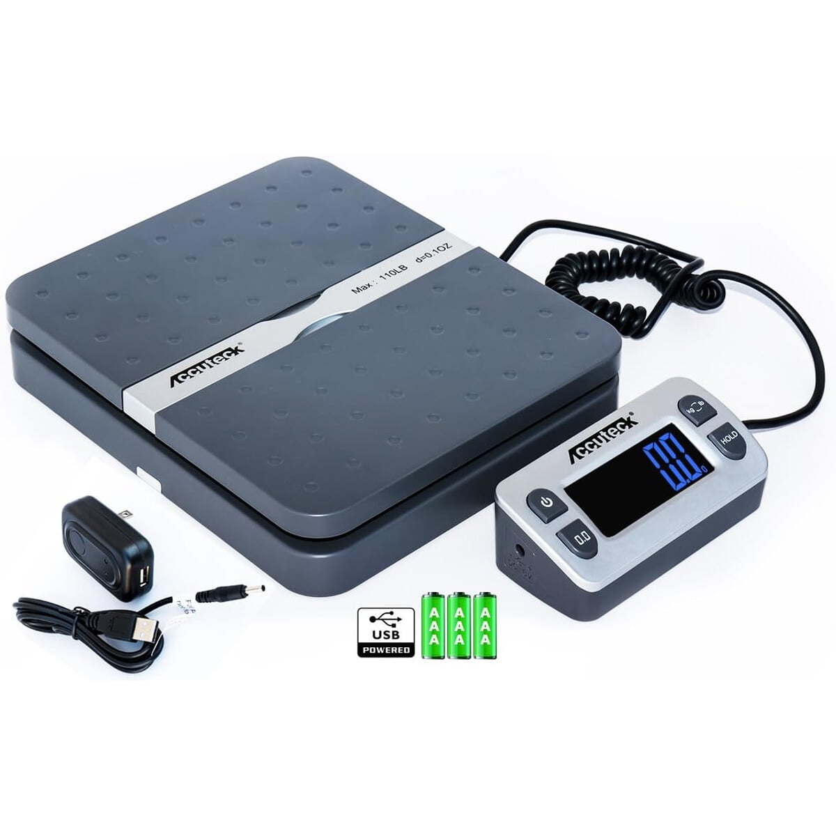 Balanza Digital Accuteck Shippro W8580 50kg Lcd Gris