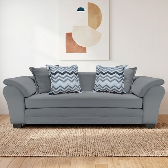 Sofa Mustang 3c Res Felp Gris