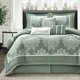 thumbnail image 1 of Juego de ropa de cama LANCO MODERN LIFESTYLE Queen 7 piezas Verde Salvia, 1 of 9