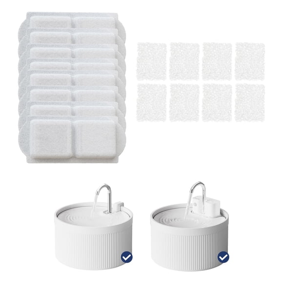 Filtros de agua PAWSPIK - Paquete de 8 para fuente cerámica