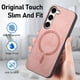 thumbnail image 5 of Magnetic Slim Case for Samsung Galaxy S23 Plus with Camera Guard & Anti-Scratch Back Pink, 5 of 6