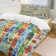 thumbnail image 3 of Comforter Set Queen Size Pokmon - First Partners Squares Set with 2 Pillowcases for All SeasonsBedding Set 3pcs for Kids Boys Girls Bedroom Decor Bed Sheets, 3 of 5