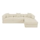 thumbnail image 1 of 108'' Modular Sectional Sofa with L-Shape Chaise, Boneless Cloud Couch with Deep Seat, Sponge Compression Sofas No Assembly Required, Modern Sofa Fold-Out Sofa Bed,With Removable Backrest, 1 of 3