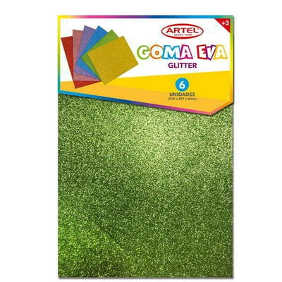 Goma Eva Glitter 1 Un Artel