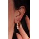 thumbnail image 3 of Aros Ula perlas de rio chapadas en oro 18k Riviere, 3 of 3