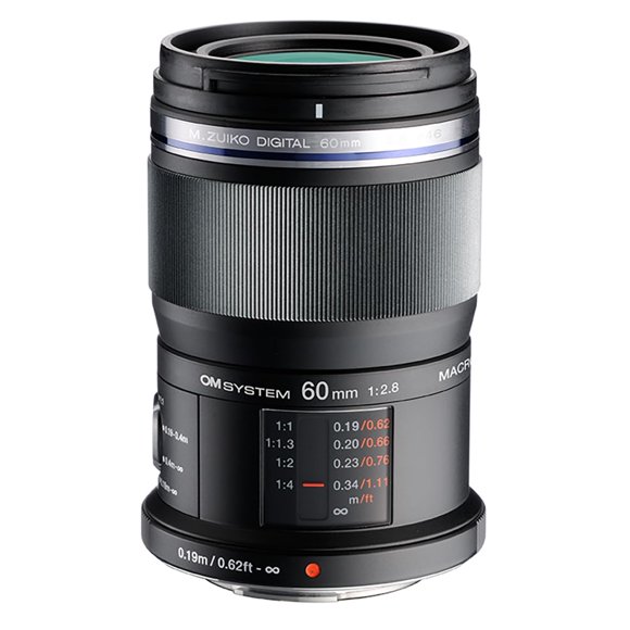 Lente Macro OM SYSTEM 60 mm f/2.8 para Sistema MFT