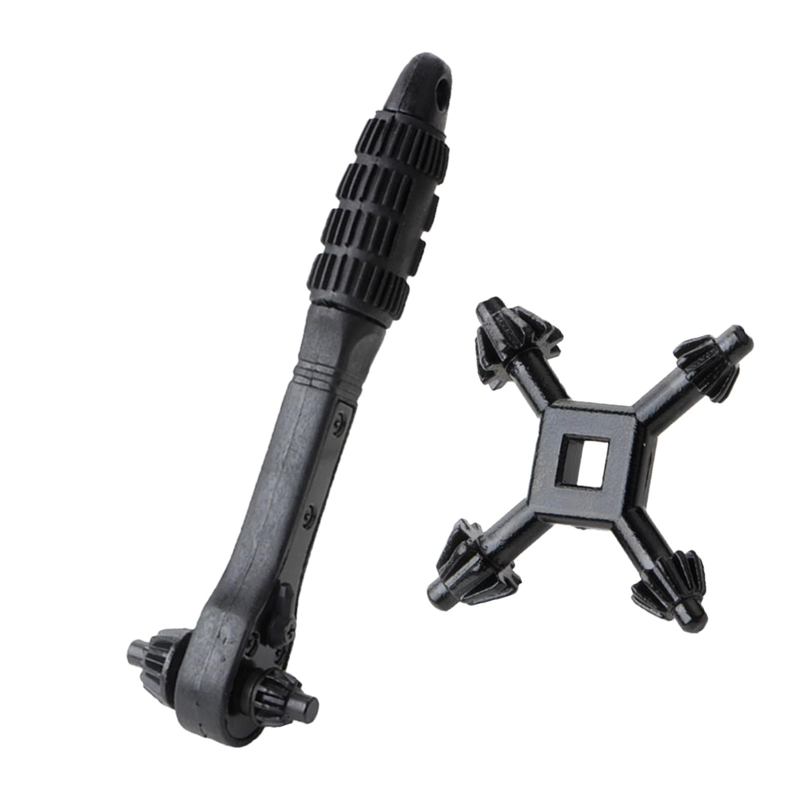 Ioensy - Taladro De 4 Vías Llave De Portabrocas Llave De Portabrocas Llave De Carraca Llave De Carraca