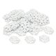 thumbnail image 2 of Lote De 100 Adornos De Copos De Nieve De Madera Blanca, Decoraciones Para Fiestas, Manualidades, Regalos, 2 of 5